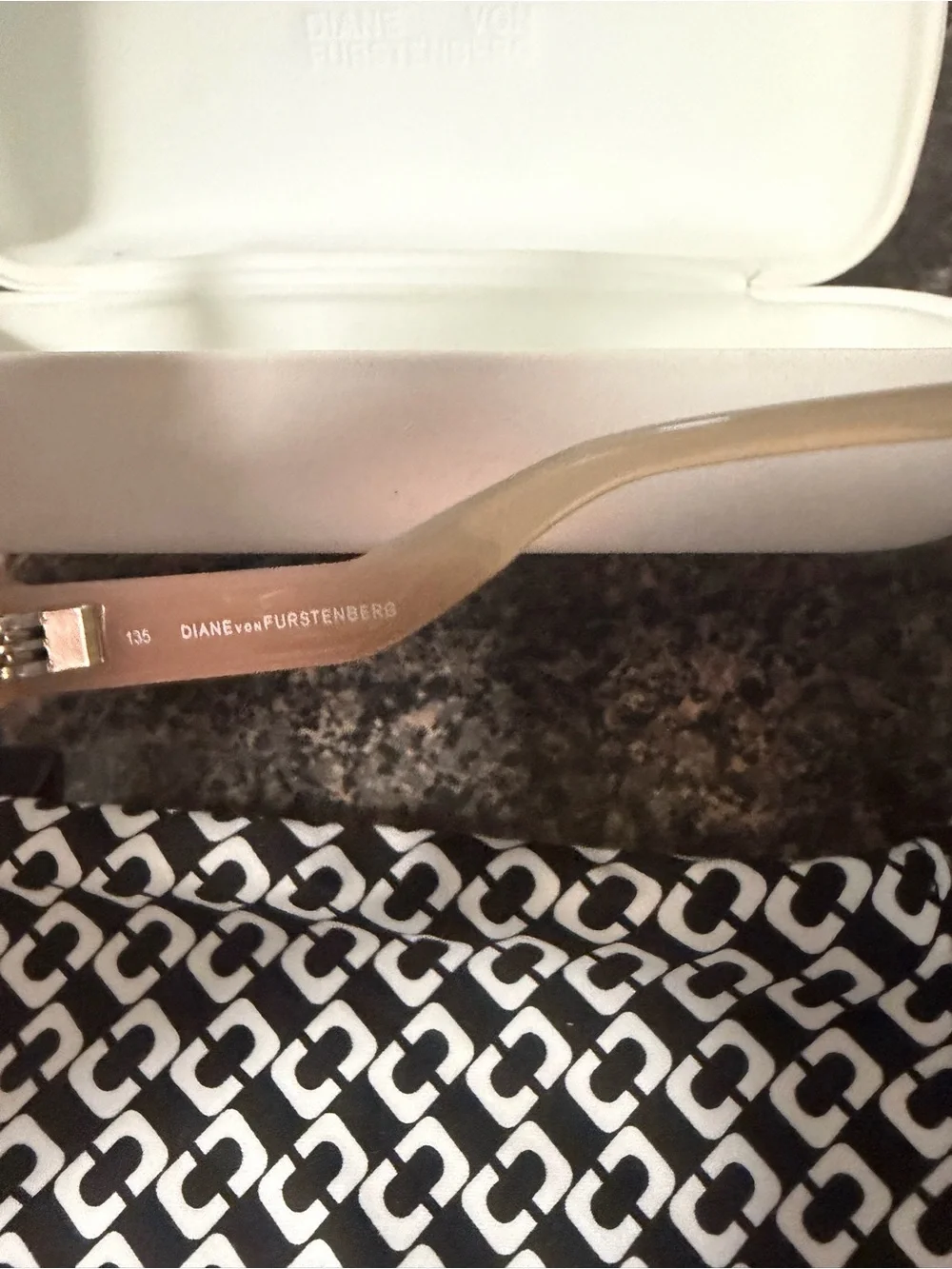 Diane Von Furstenberg Blush Pink Oversized Sunglasses